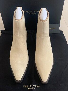 rag & bone women's Dart western bootie Macadamia